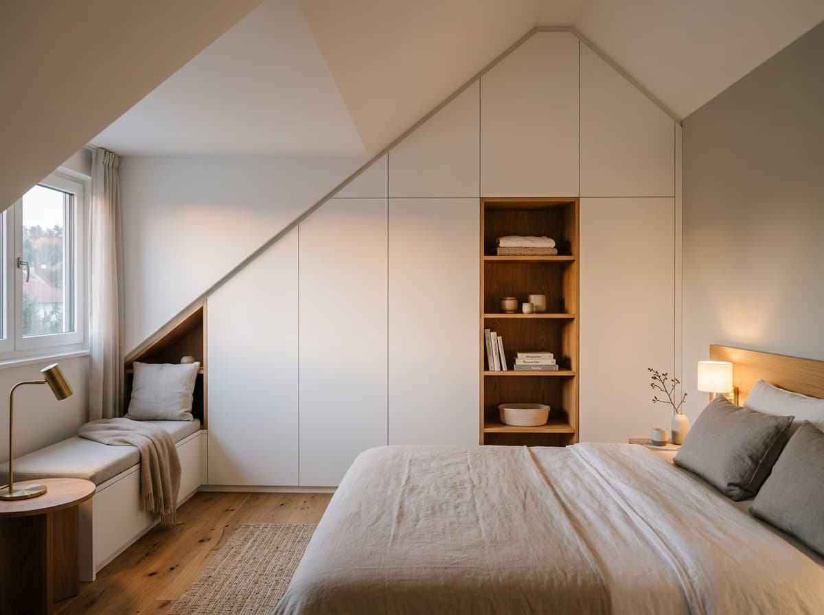 Einbauschrank unter Dachschräge